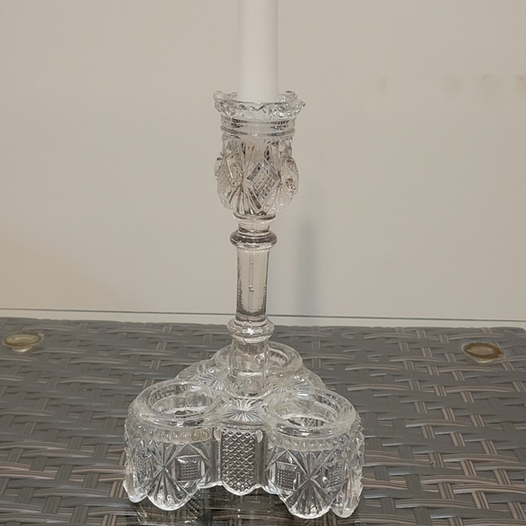 Elson- Crystal Candle Holder - Picture 1 of 5